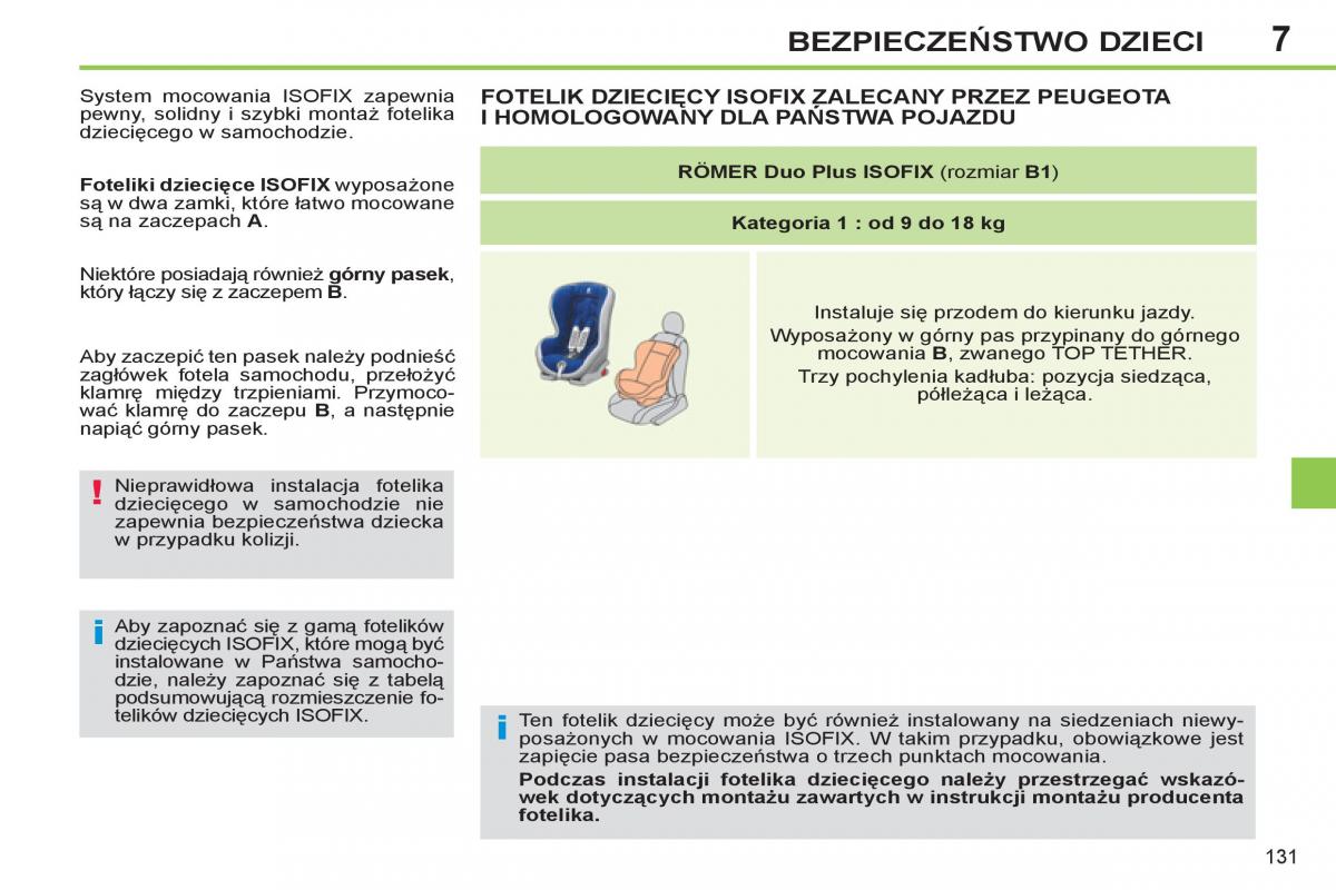 Peugeot 308 SW I 1 instrukcja obslugi / page 133