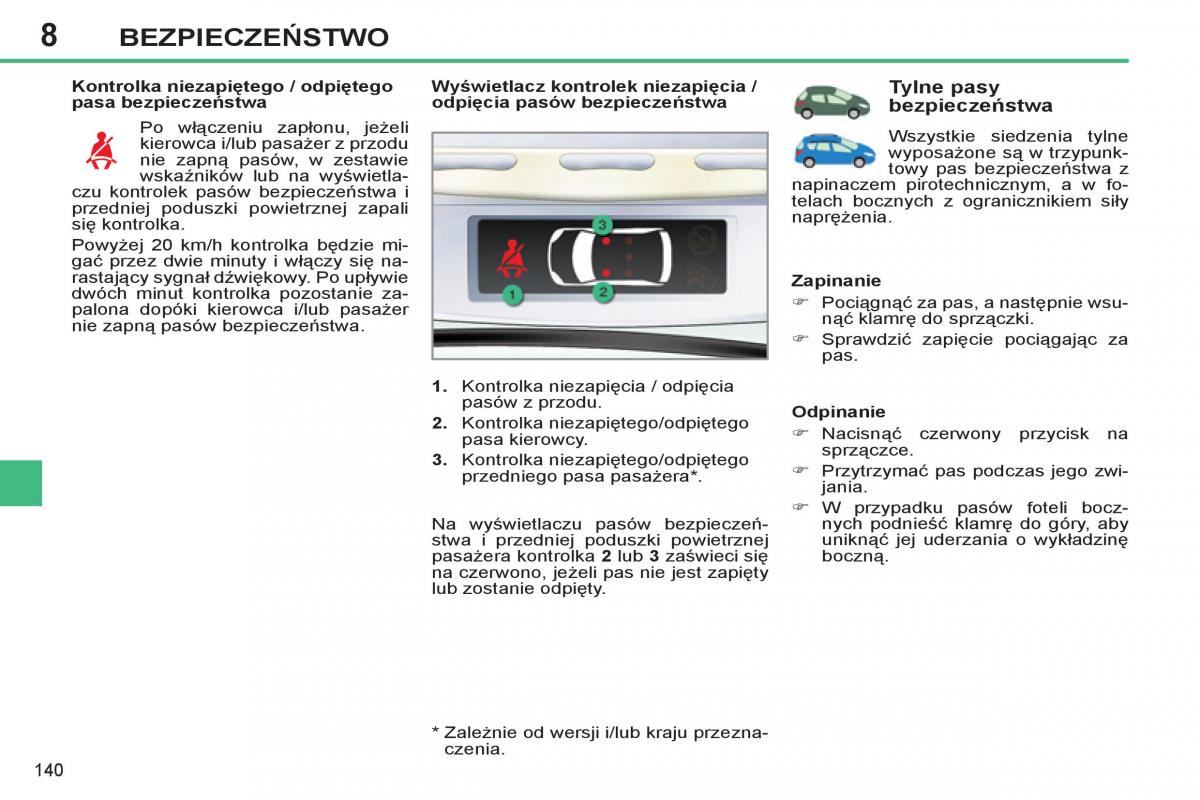 Peugeot 308 SW I 1 instrukcja obslugi / page 142