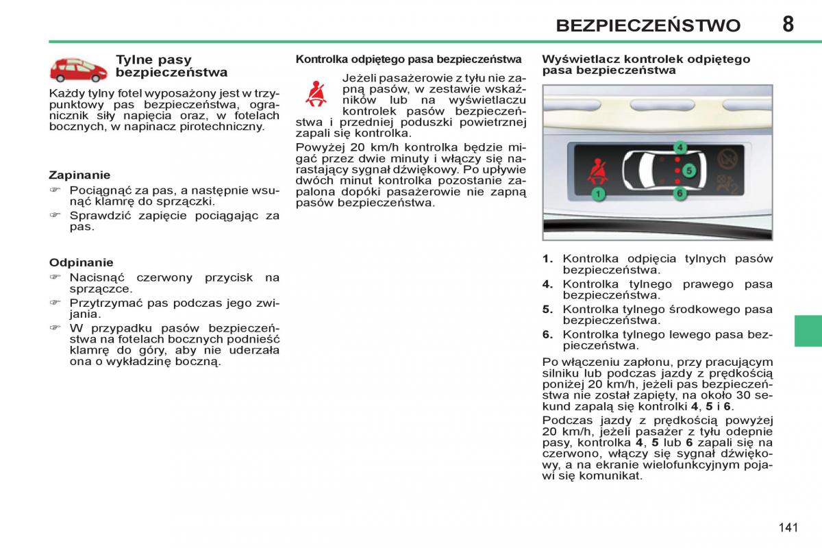 Peugeot 308 SW I 1 instrukcja obslugi / page 143