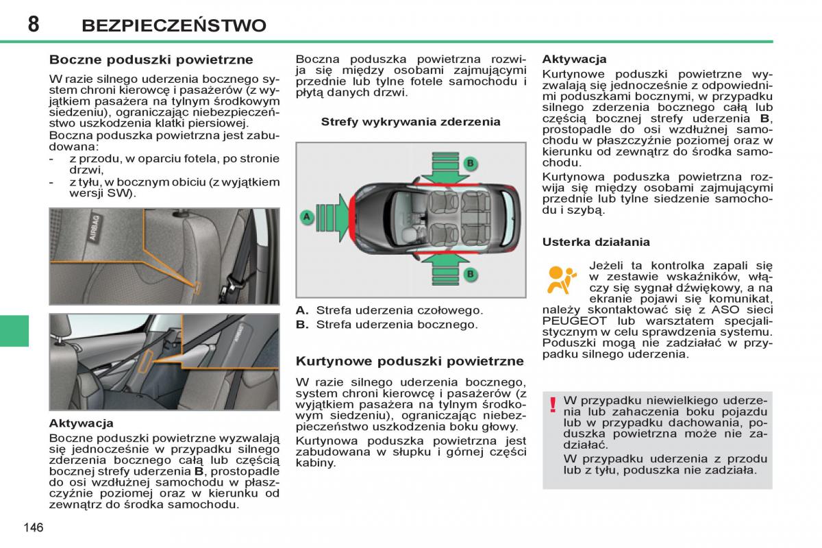 Peugeot 308 SW I 1 instrukcja obslugi / page 148