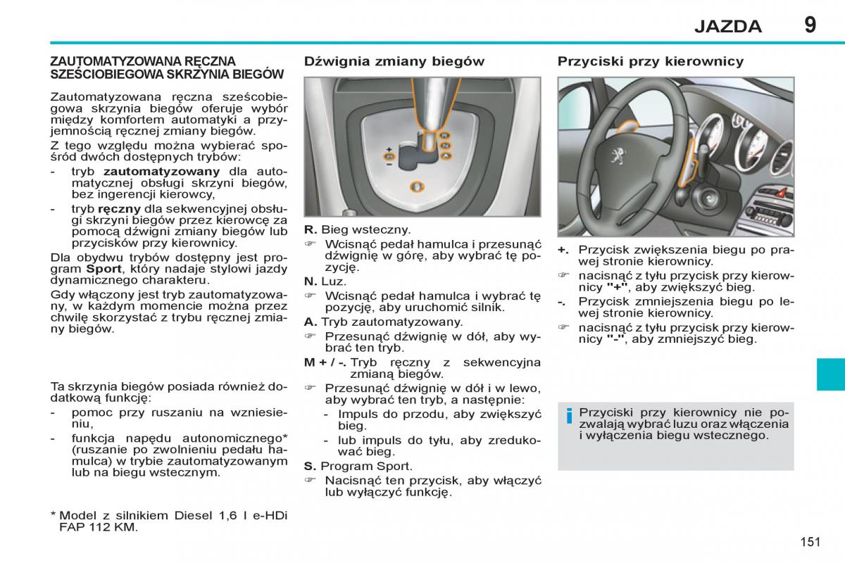 Peugeot 308 SW I 1 instrukcja obslugi / page 153