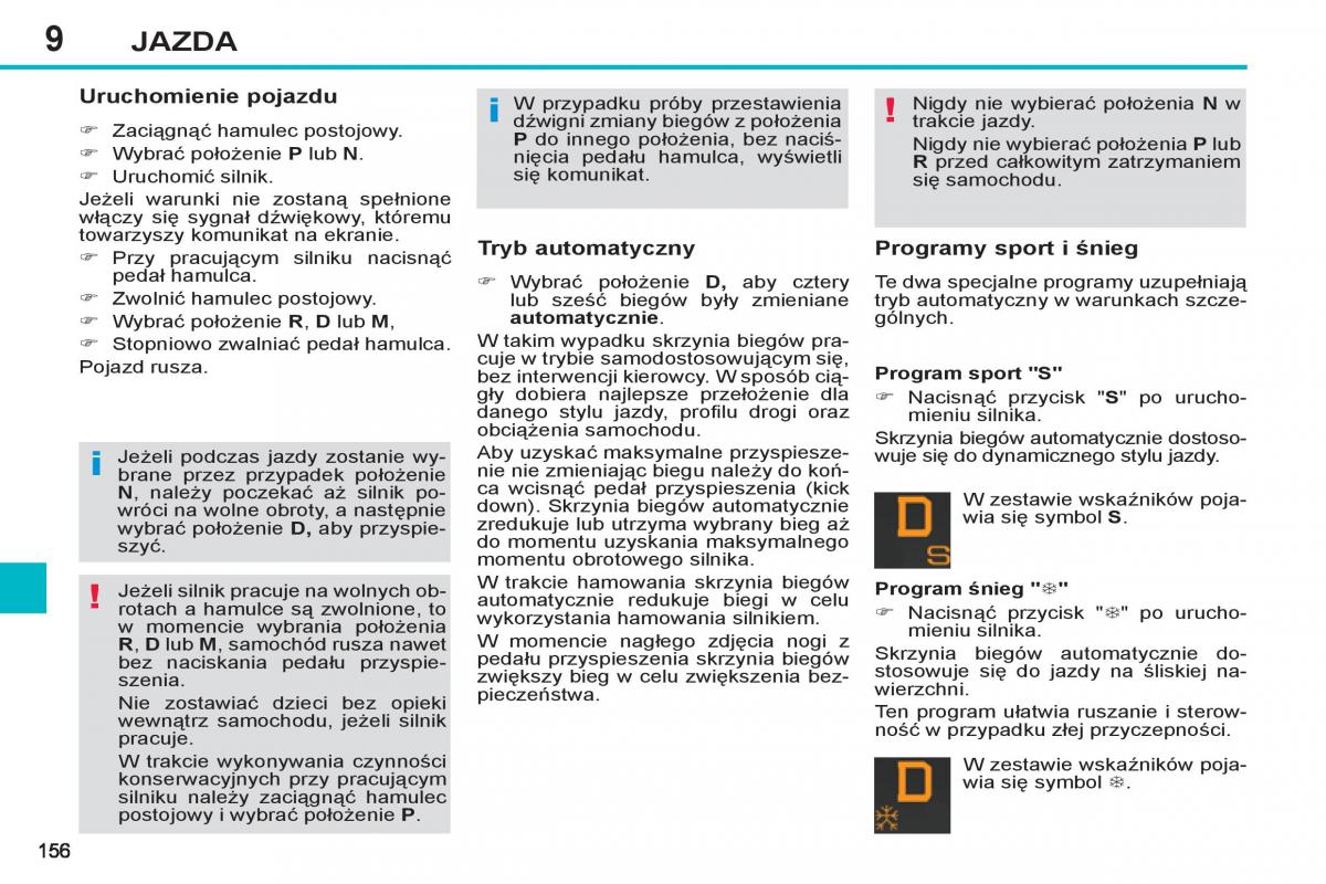 Peugeot 308 SW I 1 instrukcja obslugi / page 158