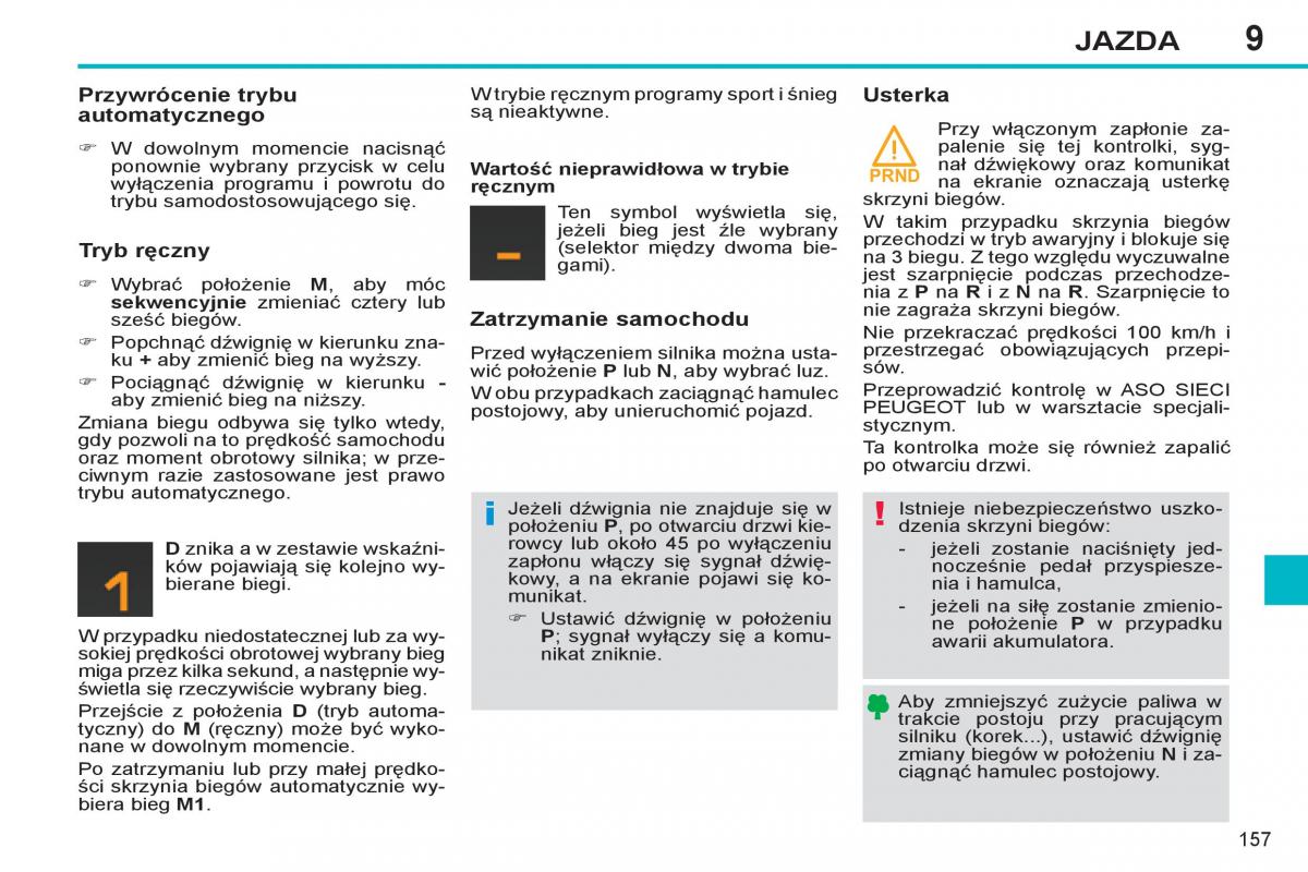 Peugeot 308 SW I 1 instrukcja obslugi / page 159