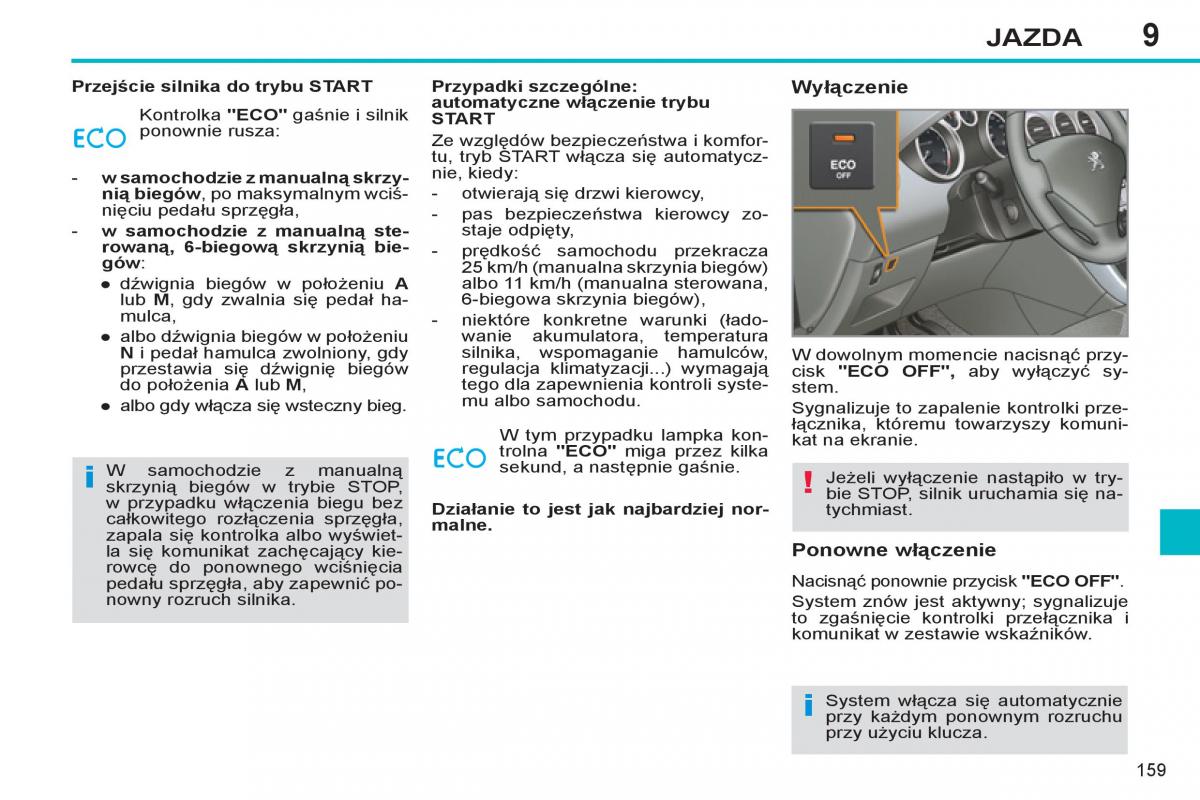 Peugeot 308 SW I 1 instrukcja obslugi / page 161