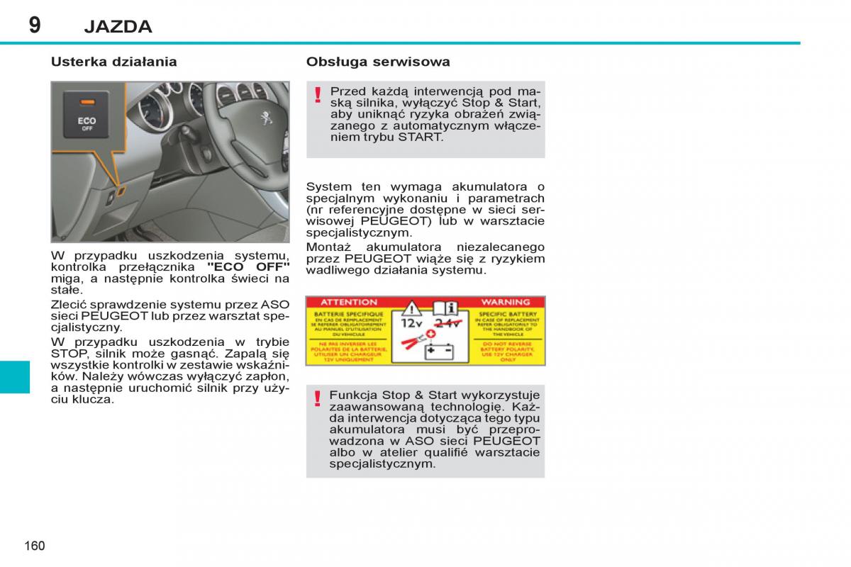 Peugeot 308 SW I 1 instrukcja obslugi / page 162