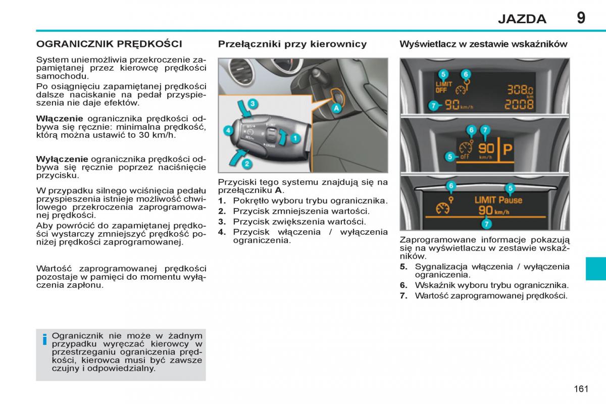 Peugeot 308 SW I 1 instrukcja obslugi / page 163