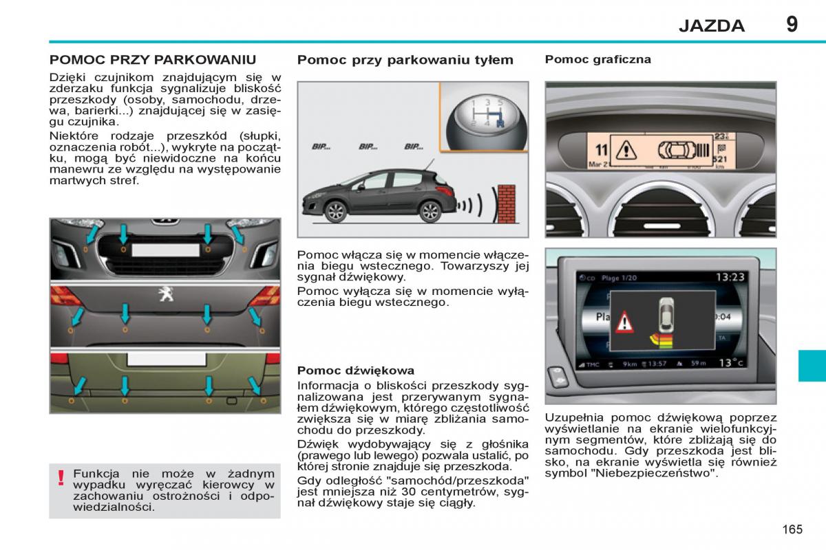 manual Peugeot 308 Peugeot 308 SW I 1 instrukcja / page 167