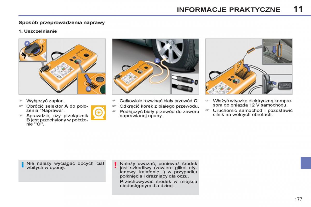 Peugeot 308 SW I 1 instrukcja obslugi / page 179