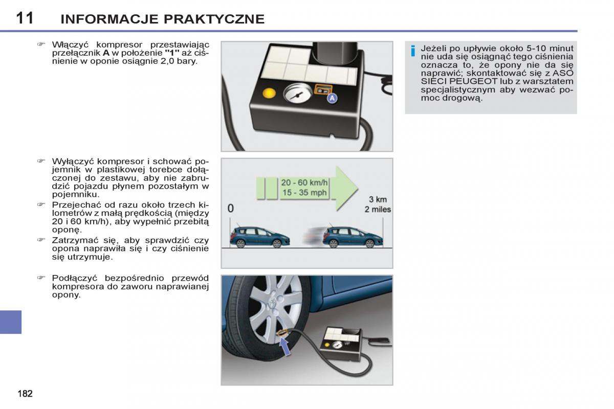 Peugeot 308 SW I 1 instrukcja obslugi / page 184