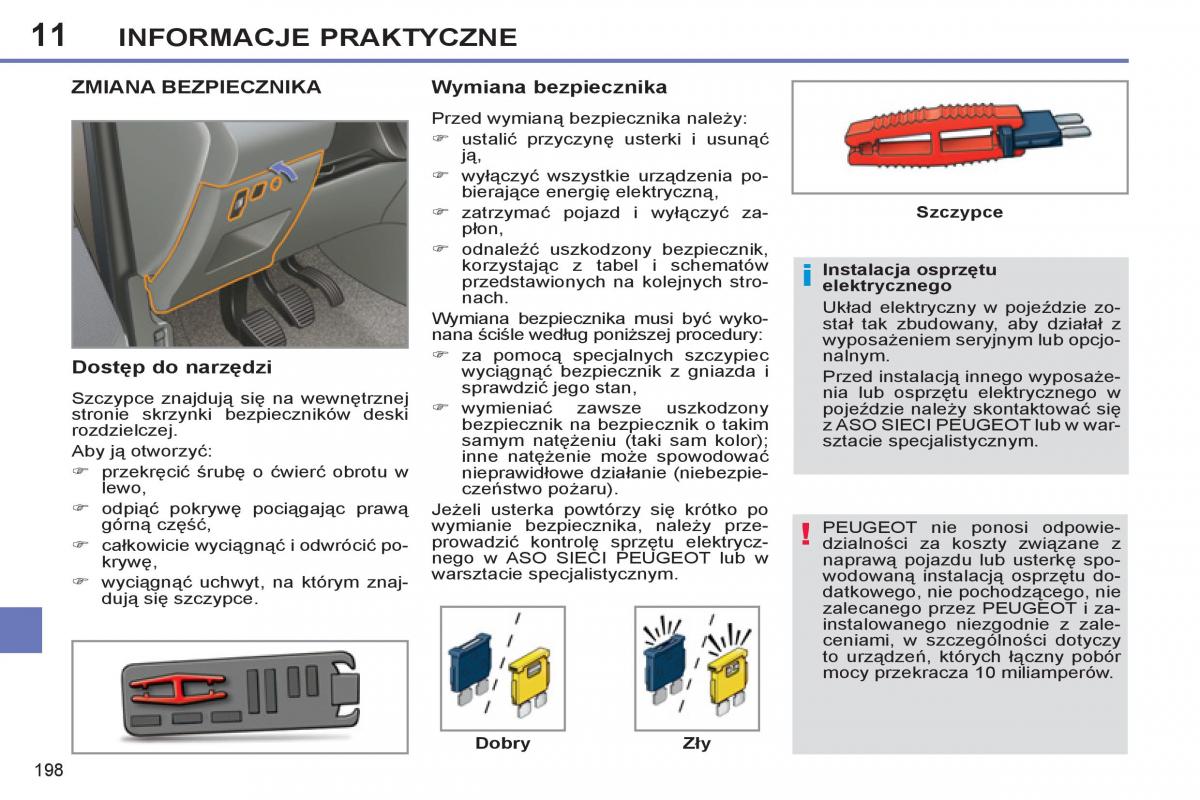 Peugeot 308 SW I 1 instrukcja obslugi / page 200