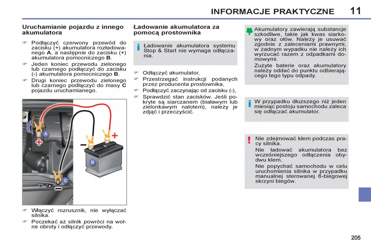 Peugeot 308 SW I 1 instrukcja obslugi / page 207