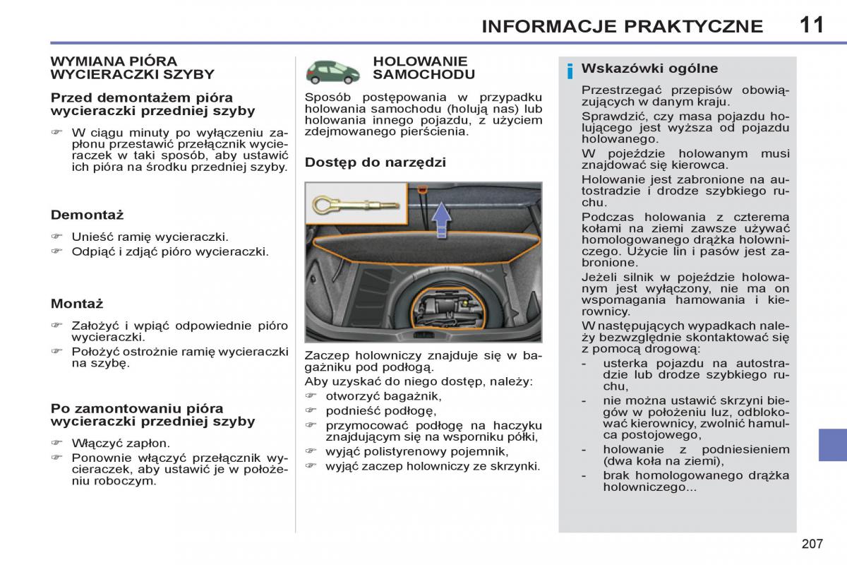 Peugeot 308 SW I 1 instrukcja obslugi / page 209