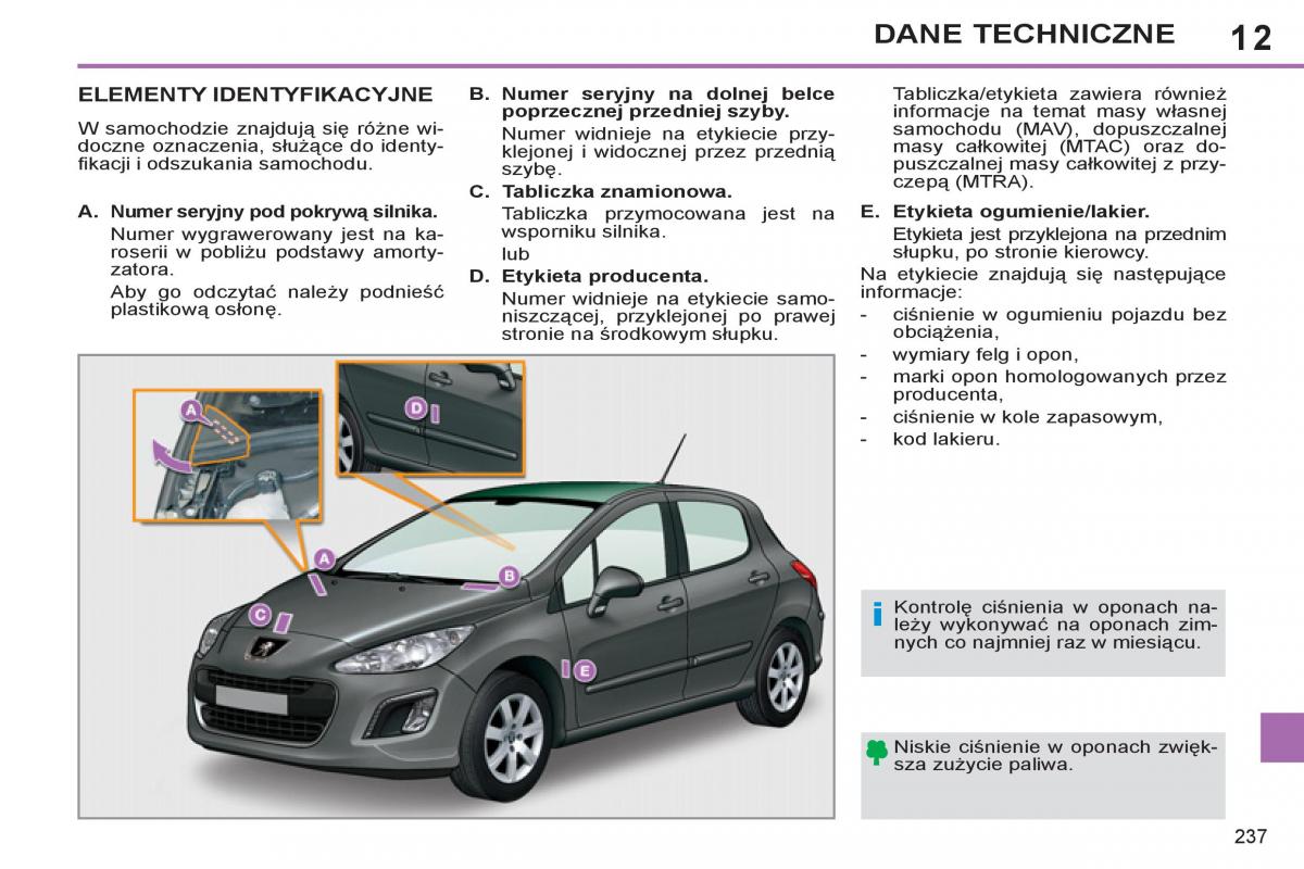 Peugeot 308 SW I 1 instrukcja obslugi / page 239