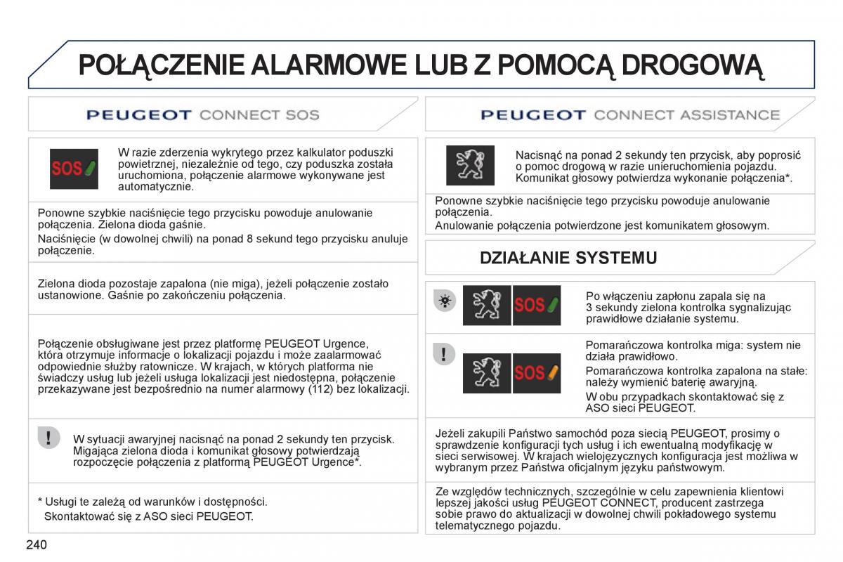 Peugeot 308 SW I 1 instrukcja obslugi / page 242