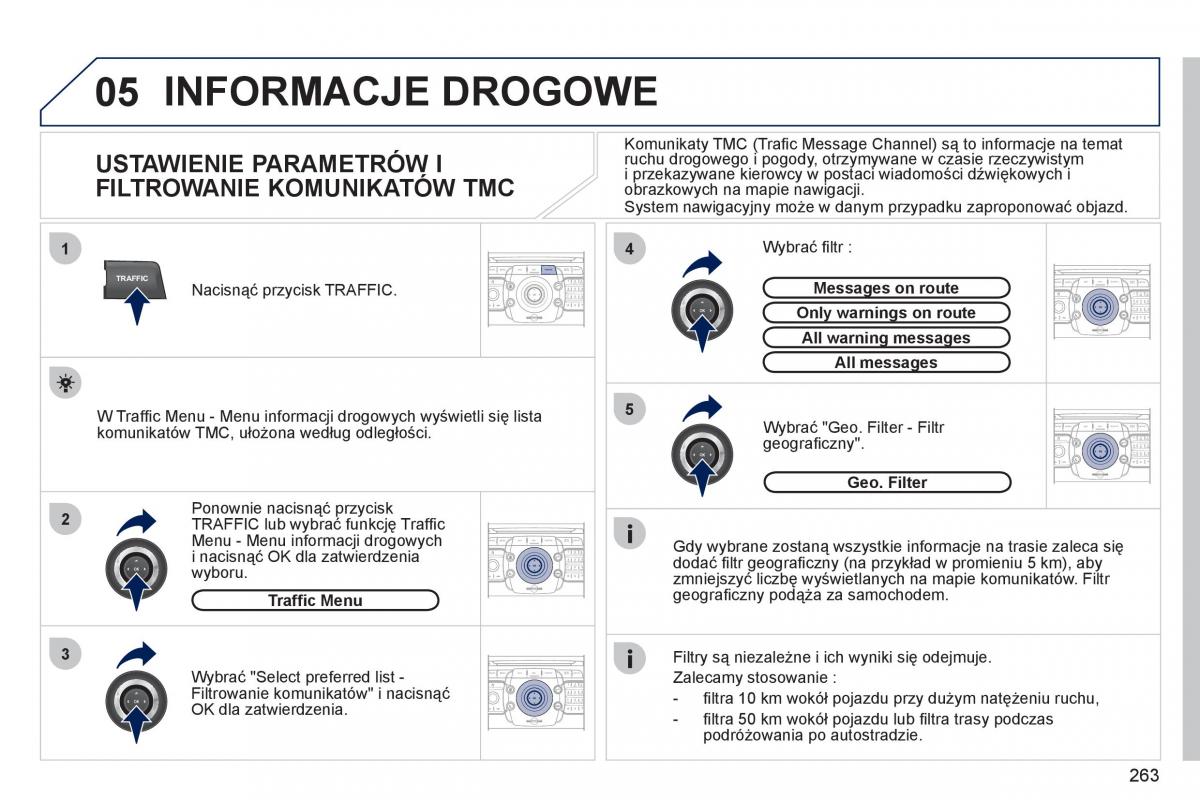 Peugeot 308 SW I 1 instrukcja obslugi / page 265