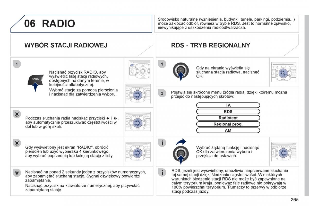 Peugeot 308 SW I 1 instrukcja obslugi / page 267