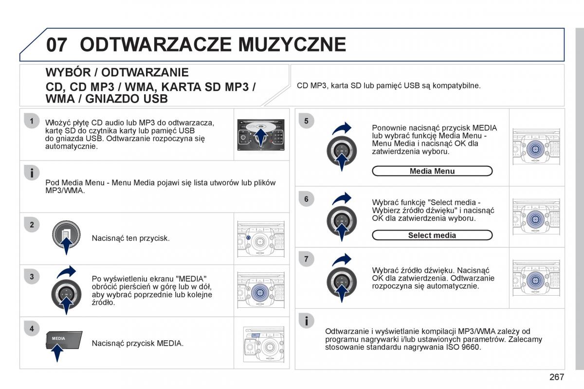 Peugeot 308 SW I 1 instrukcja obslugi / page 269