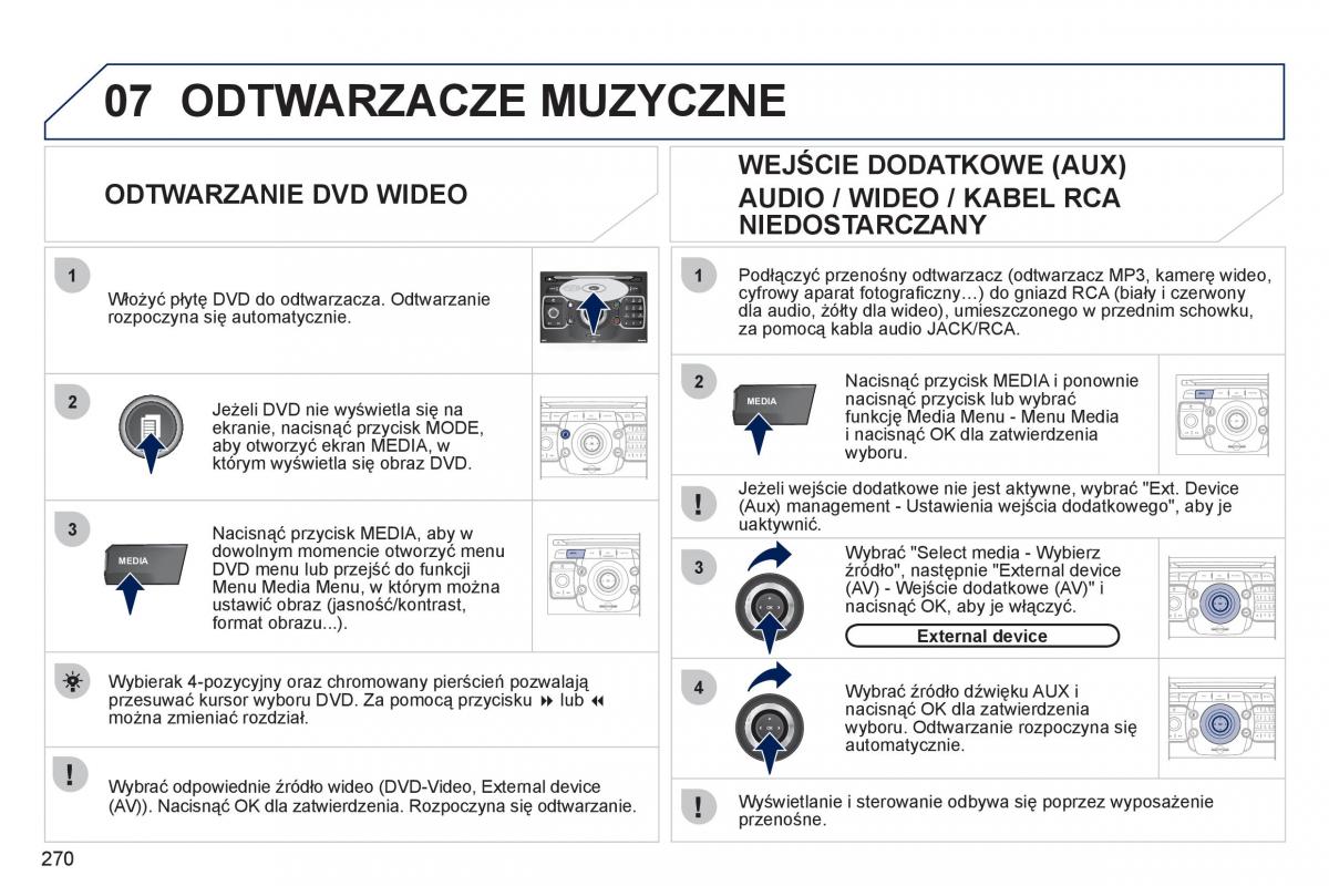 Peugeot 308 SW I 1 instrukcja obslugi / page 272