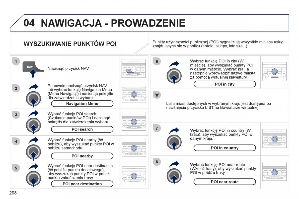 Peugeot 308 SW I 1 instrukcja obslugi / page 300