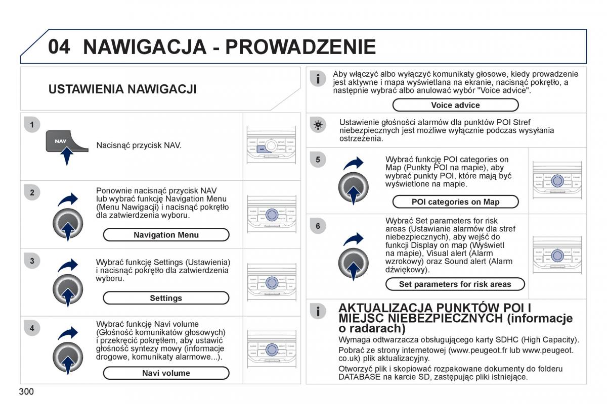 Peugeot 308 SW I 1 instrukcja obslugi / page 302