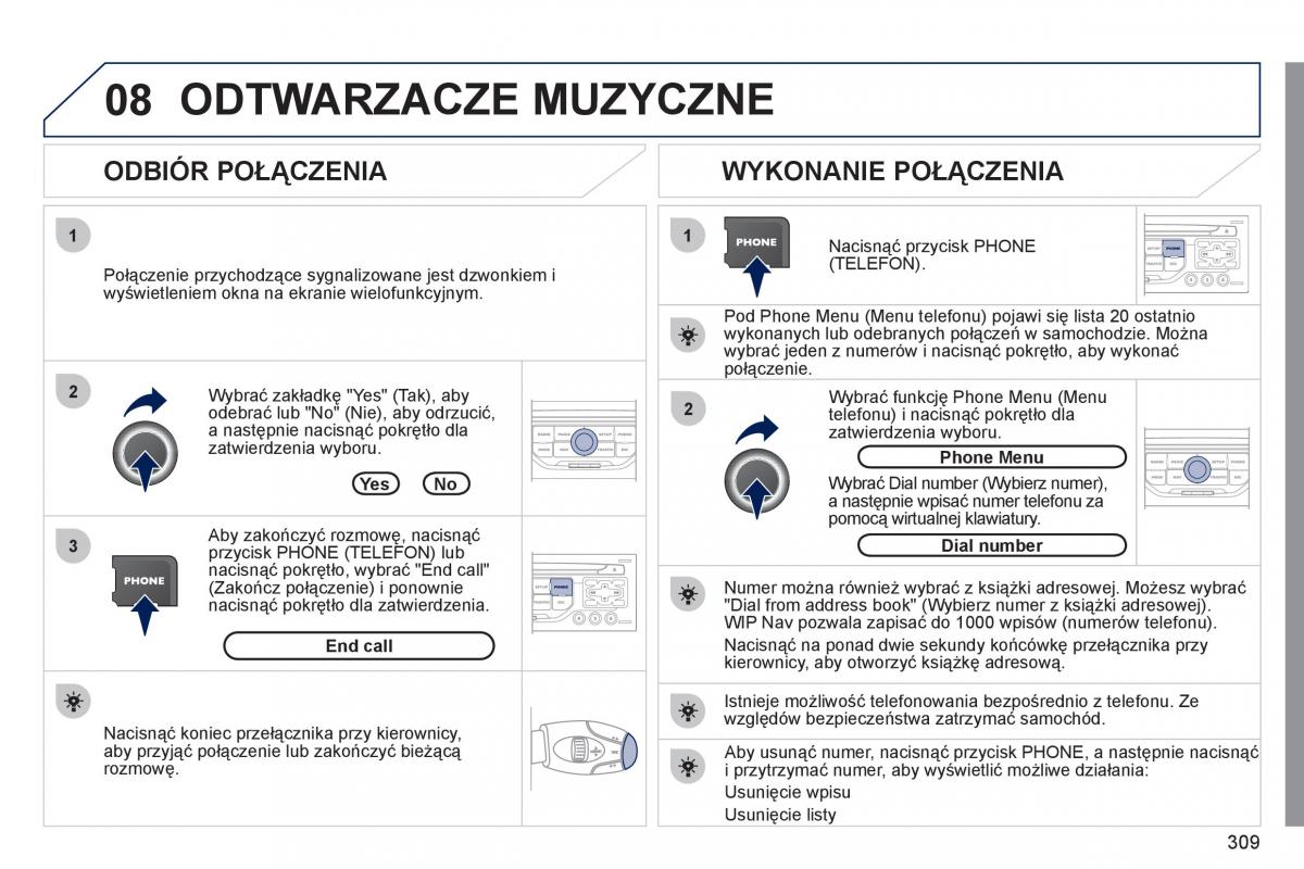 Peugeot 308 SW I 1 instrukcja obslugi / page 311