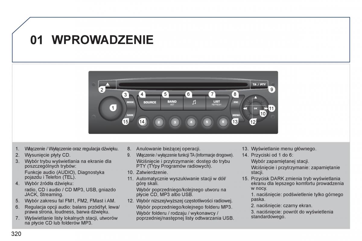 Peugeot 308 SW I 1 instrukcja obslugi / page 322