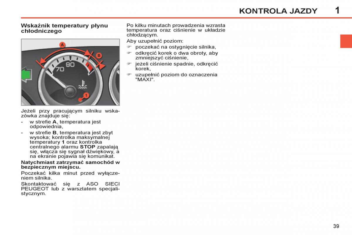 Peugeot 308 SW I 1 instrukcja obslugi / page 41