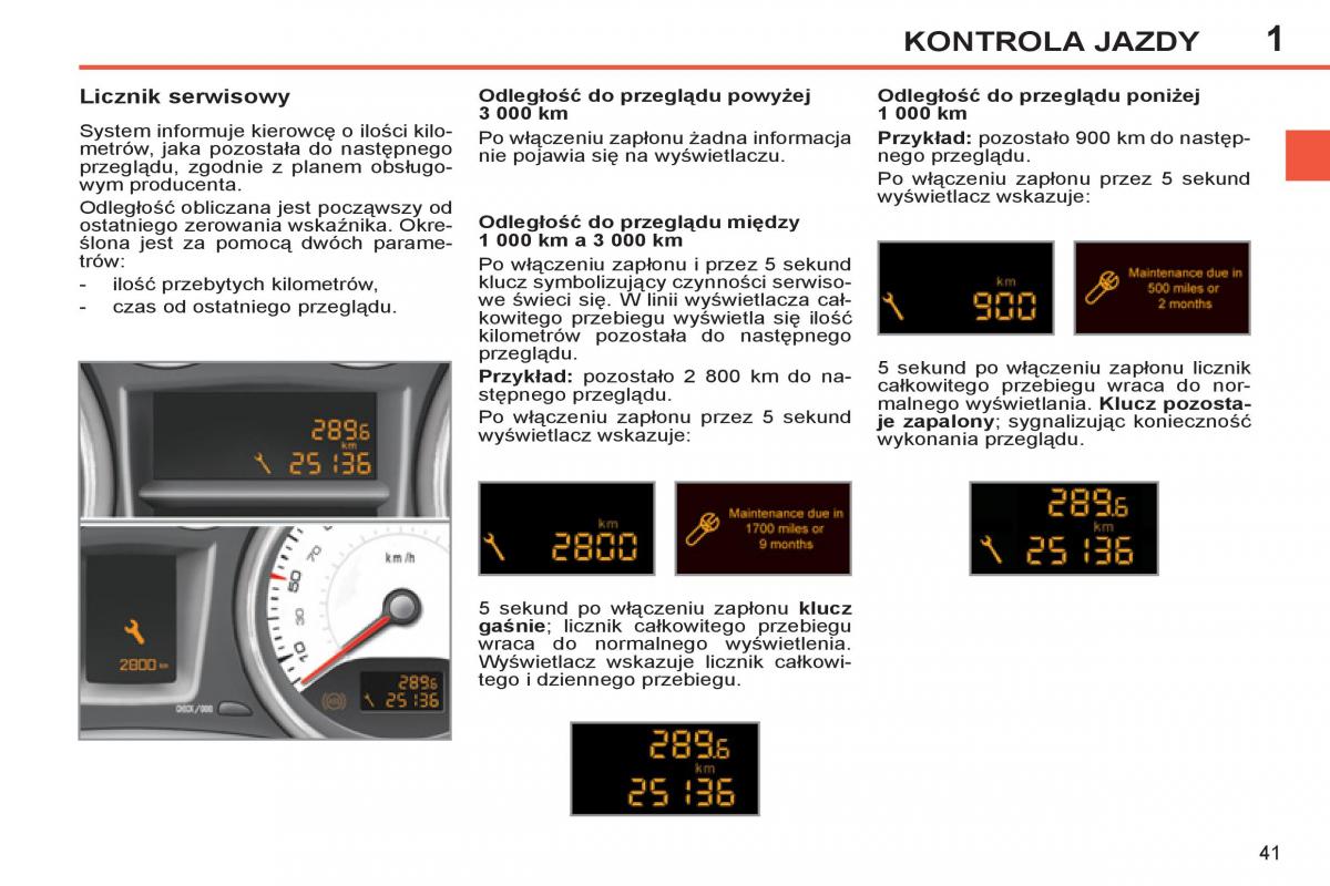 Peugeot 308 SW I 1 instrukcja obslugi / page 43