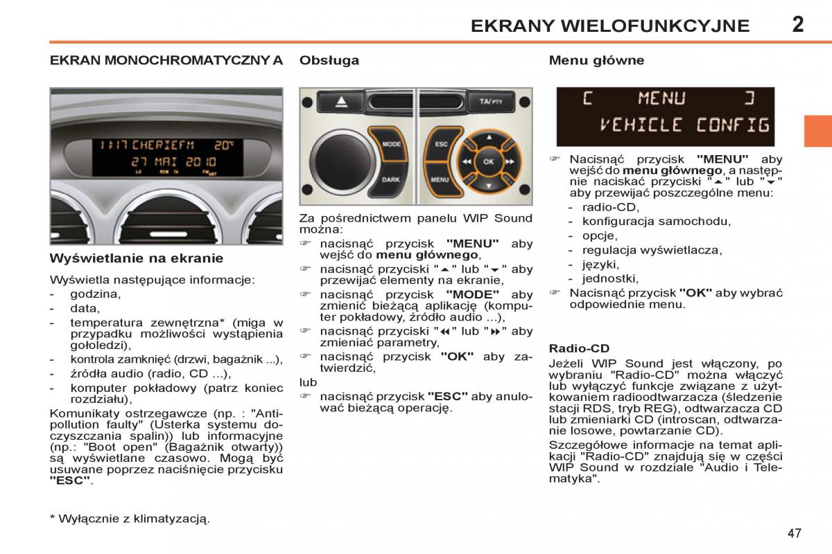 Peugeot 308 SW I 1 instrukcja obslugi / page 49