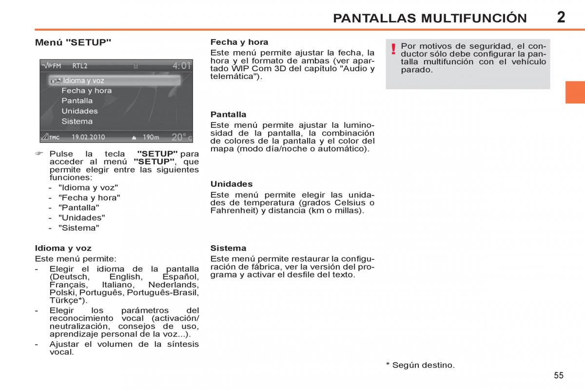 Peugeot 308 SW I 1 manual del propietario / page 57