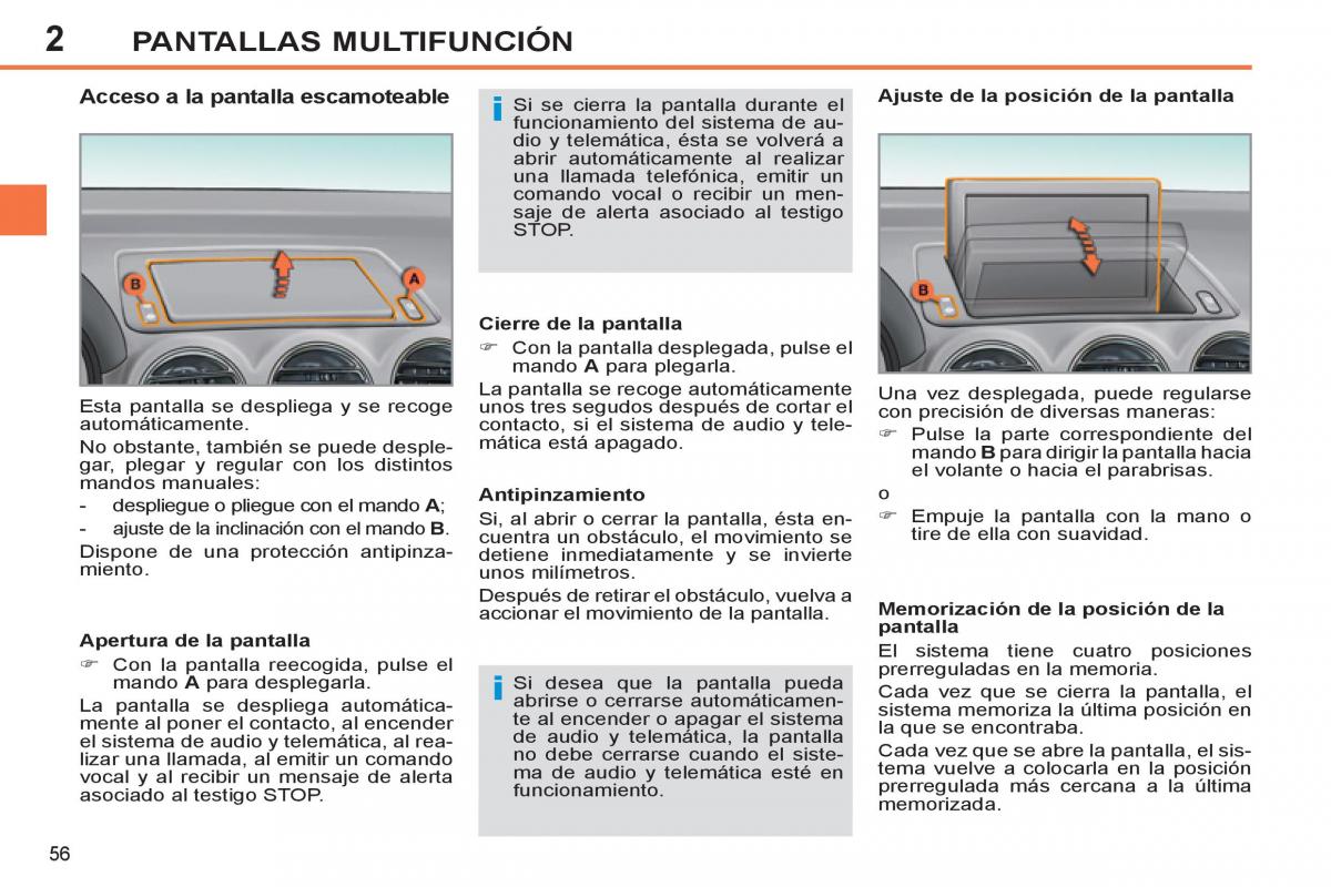 Peugeot 308 SW I 1 manual del propietario / page 58