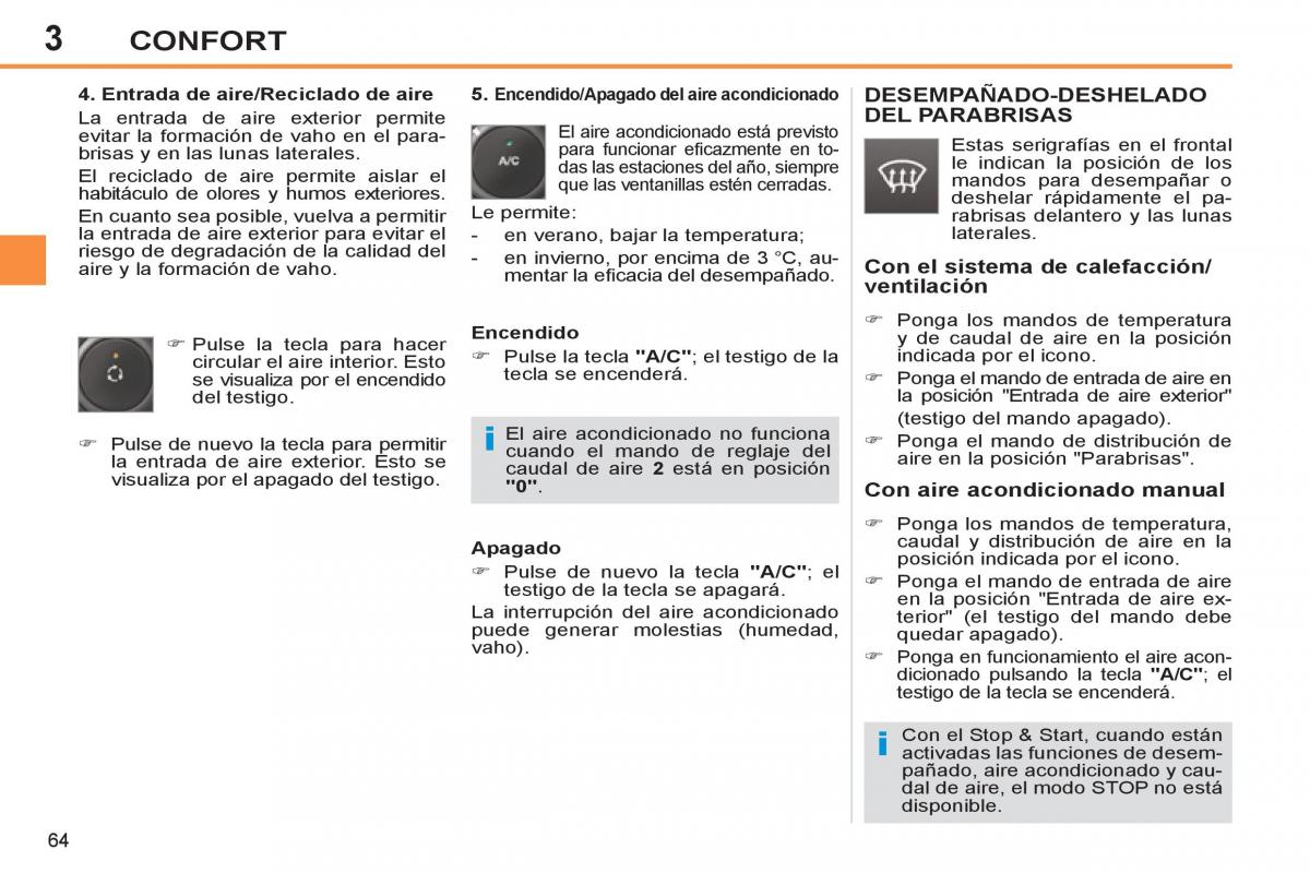 Peugeot 308 SW I 1 manual del propietario / page 66