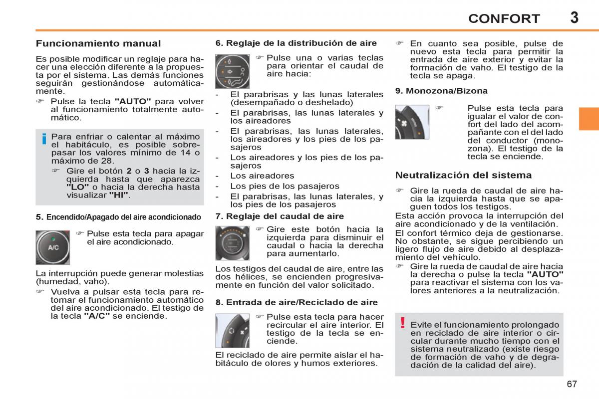 Peugeot 308 SW I 1 manual del propietario / page 69