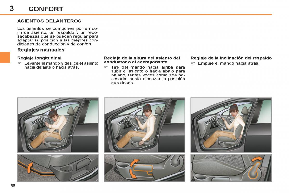 Peugeot 308 SW I 1 manual del propietario / page 70