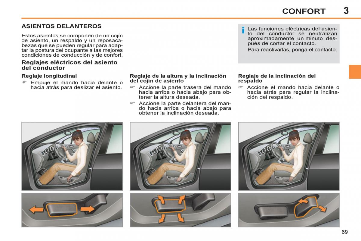 Peugeot 308 SW I 1 manual del propietario / page 71