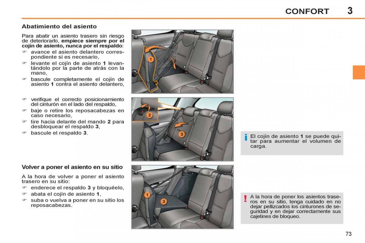 Peugeot 308 SW I 1 manual del propietario / page 75