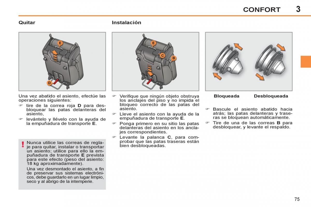 Peugeot 308 SW I 1 manual del propietario / page 77