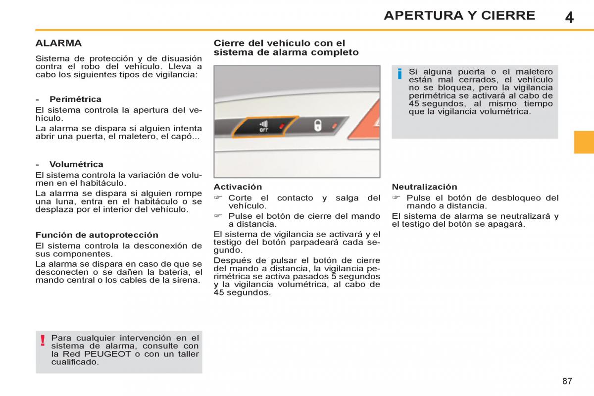 Peugeot 308 SW I 1 manual del propietario / page 89