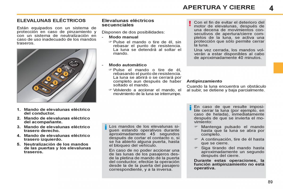 Peugeot 308 SW I 1 manual del propietario / page 91