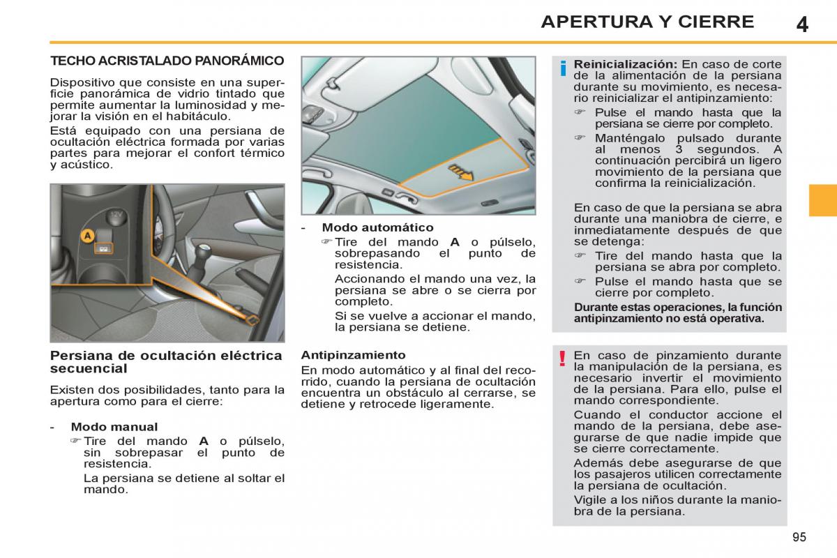 Peugeot 308 SW I 1 manual del propietario / page 97