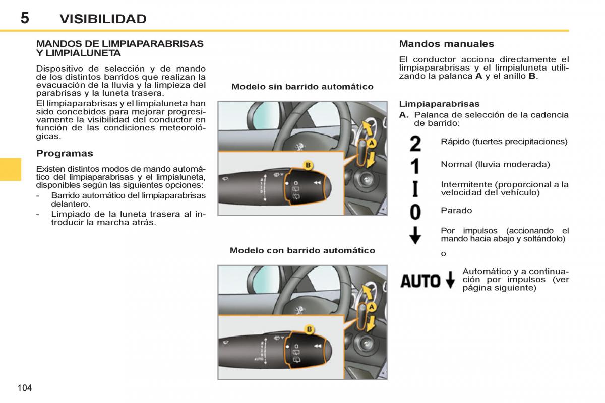 Peugeot 308 SW I 1 manual del propietario / page 106