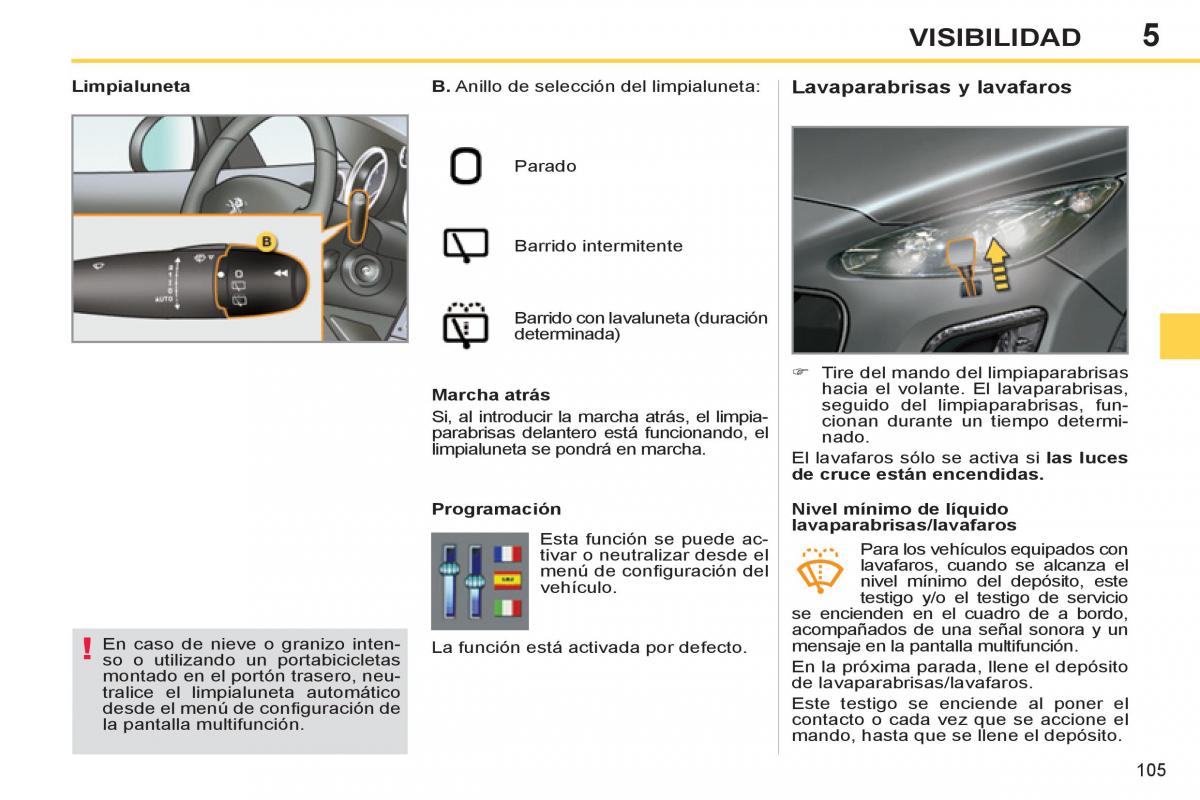 Peugeot 308 SW I 1 manual del propietario / page 107