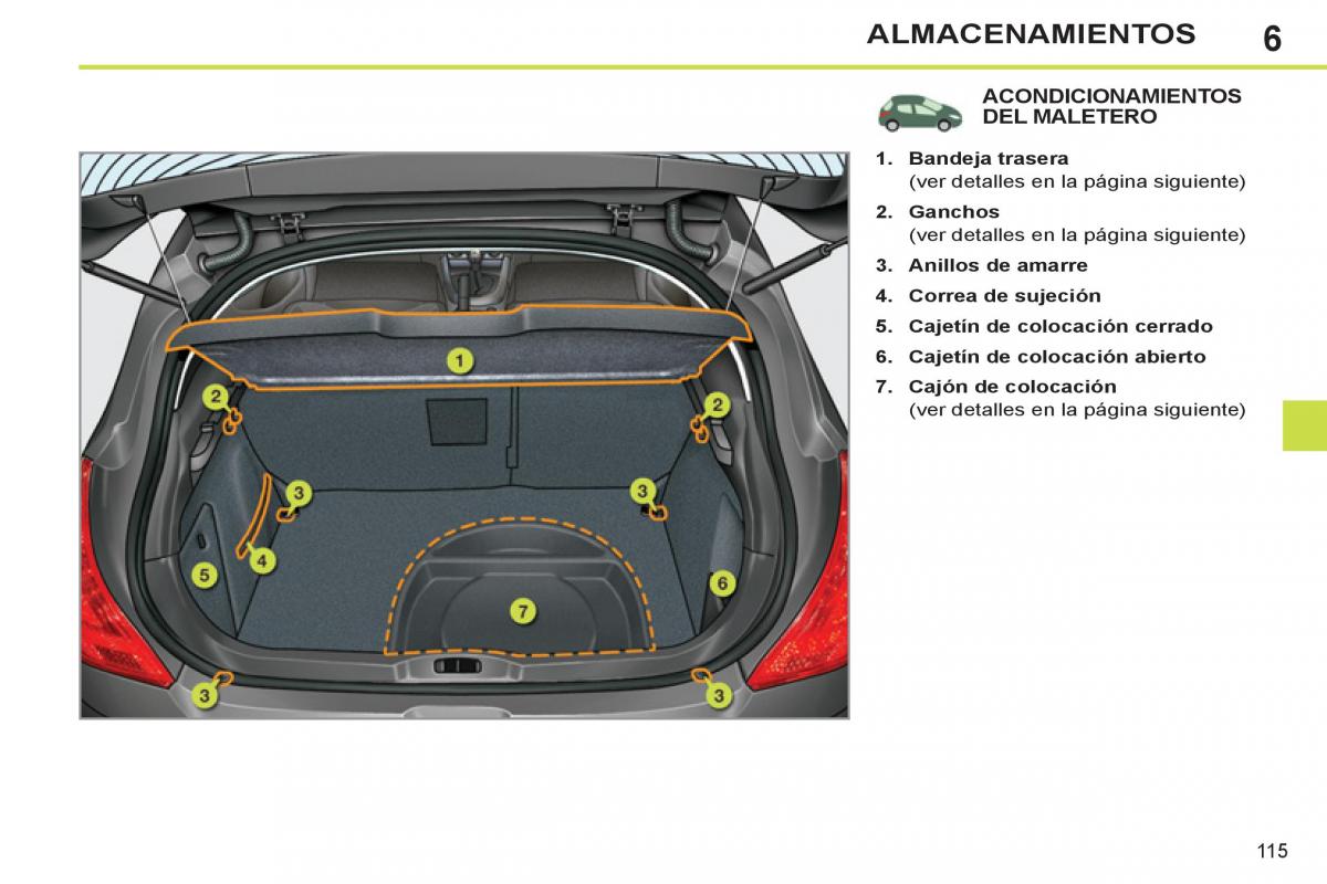 Peugeot 308 SW I 1 manual del propietario / page 117