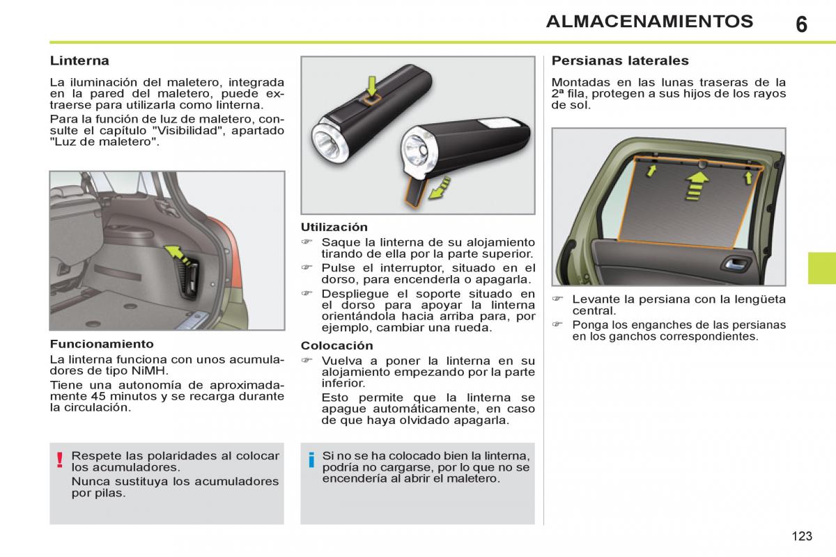 Peugeot 308 SW I 1 manual del propietario / page 125