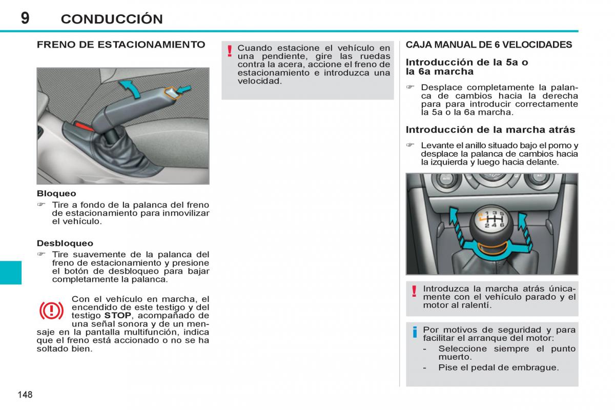 Peugeot 308 SW I 1 manual del propietario / page 150