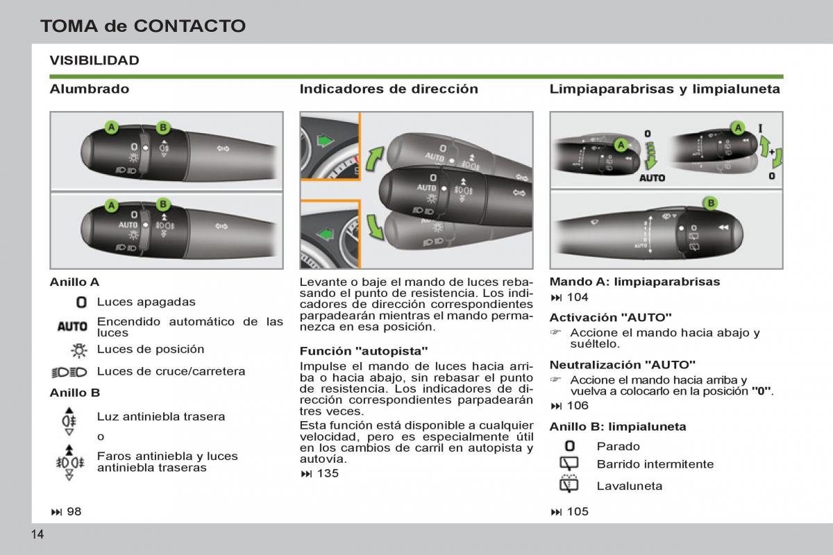 Peugeot 308 SW I 1 manual del propietario / page 16