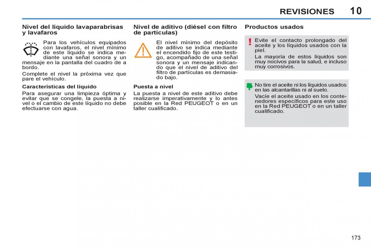 Peugeot 308 SW I 1 manual del propietario / page 175