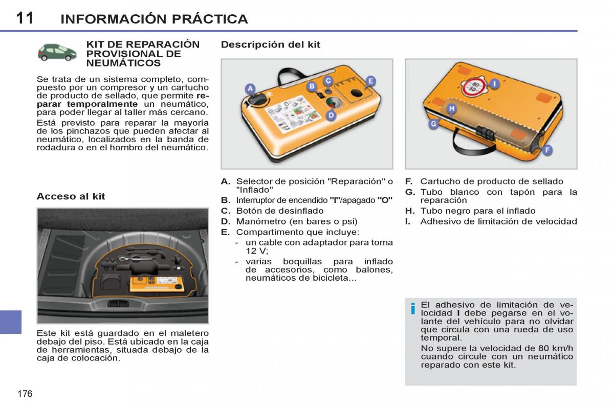 Peugeot 308 SW I 1 manual del propietario / page 178