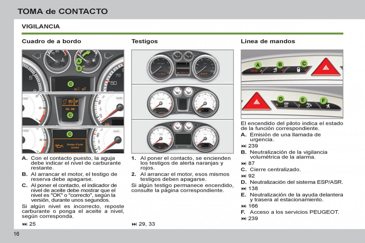 Peugeot 308 SW I 1 manual del propietario / page 18