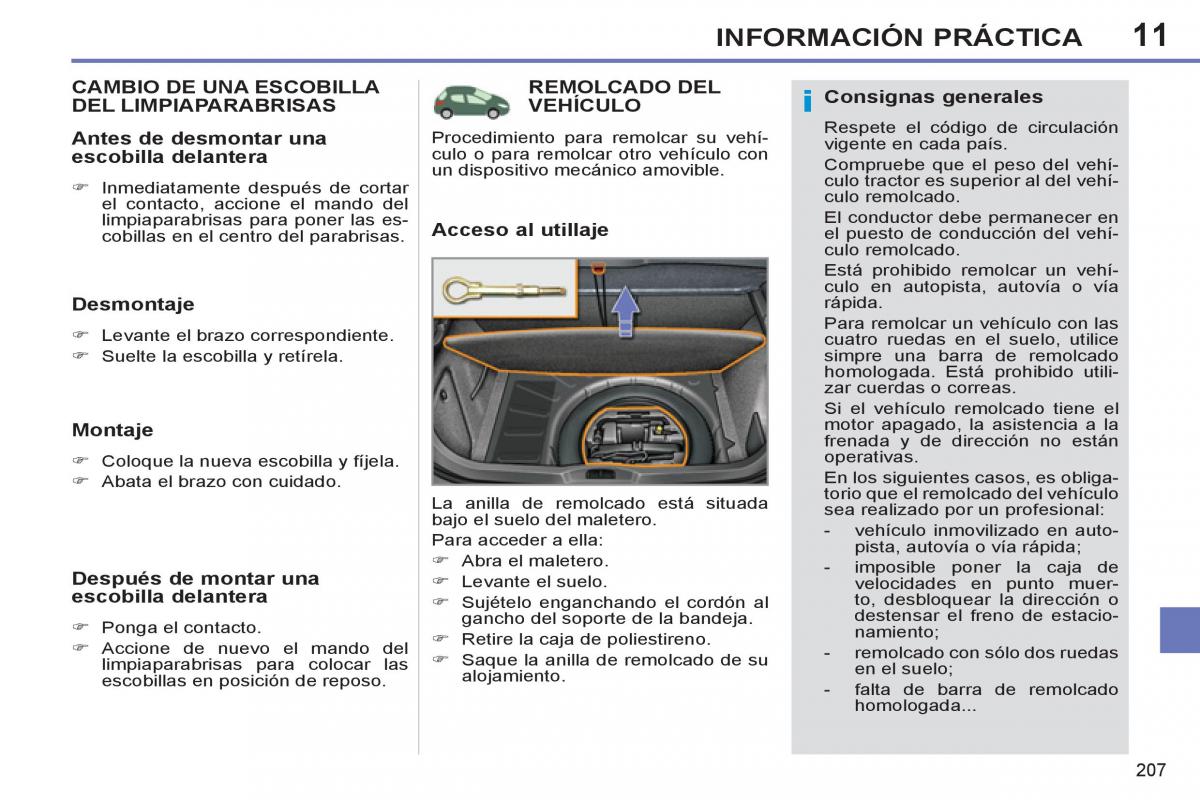 Peugeot 308 SW I 1 manual del propietario / page 209